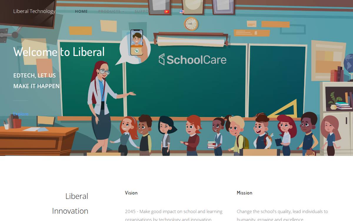 Liberal website preview