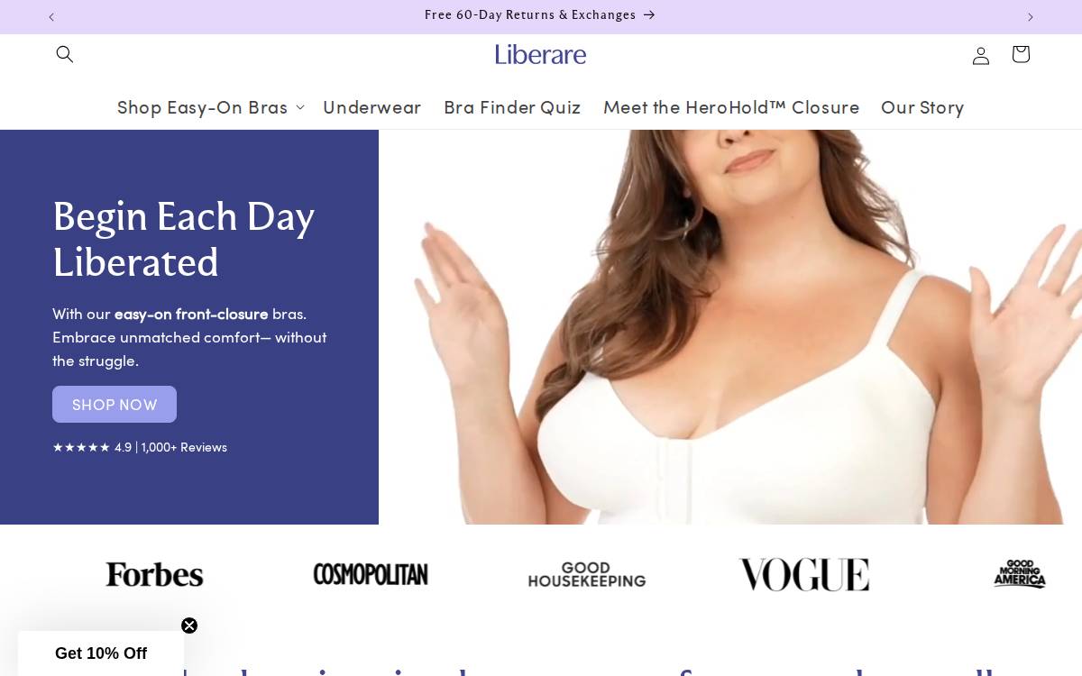 Liberare website preview