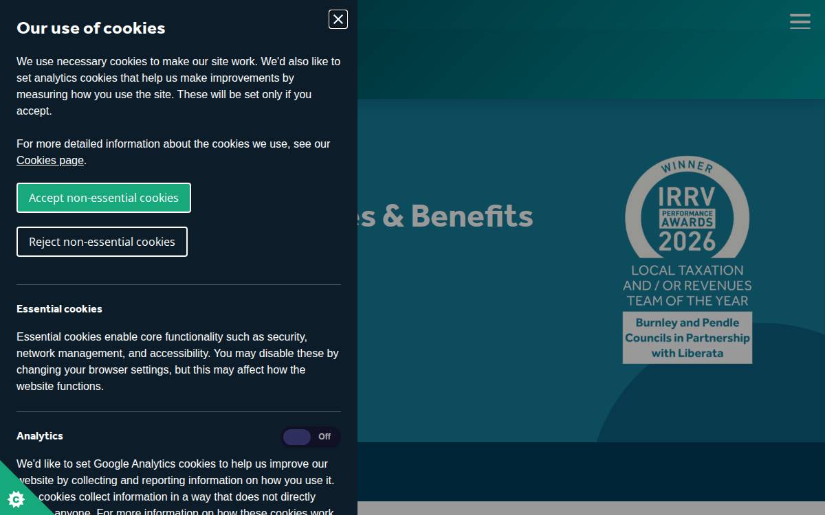 Liberata website preview