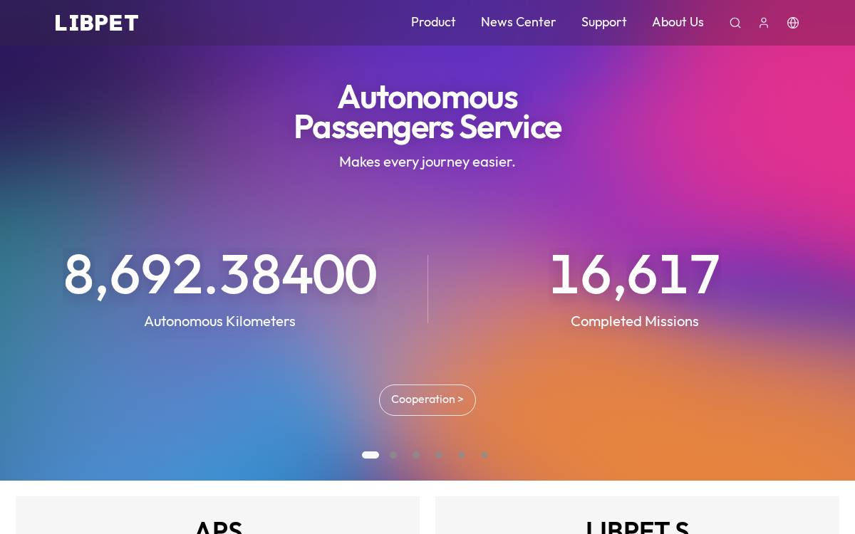 Libpet website preview