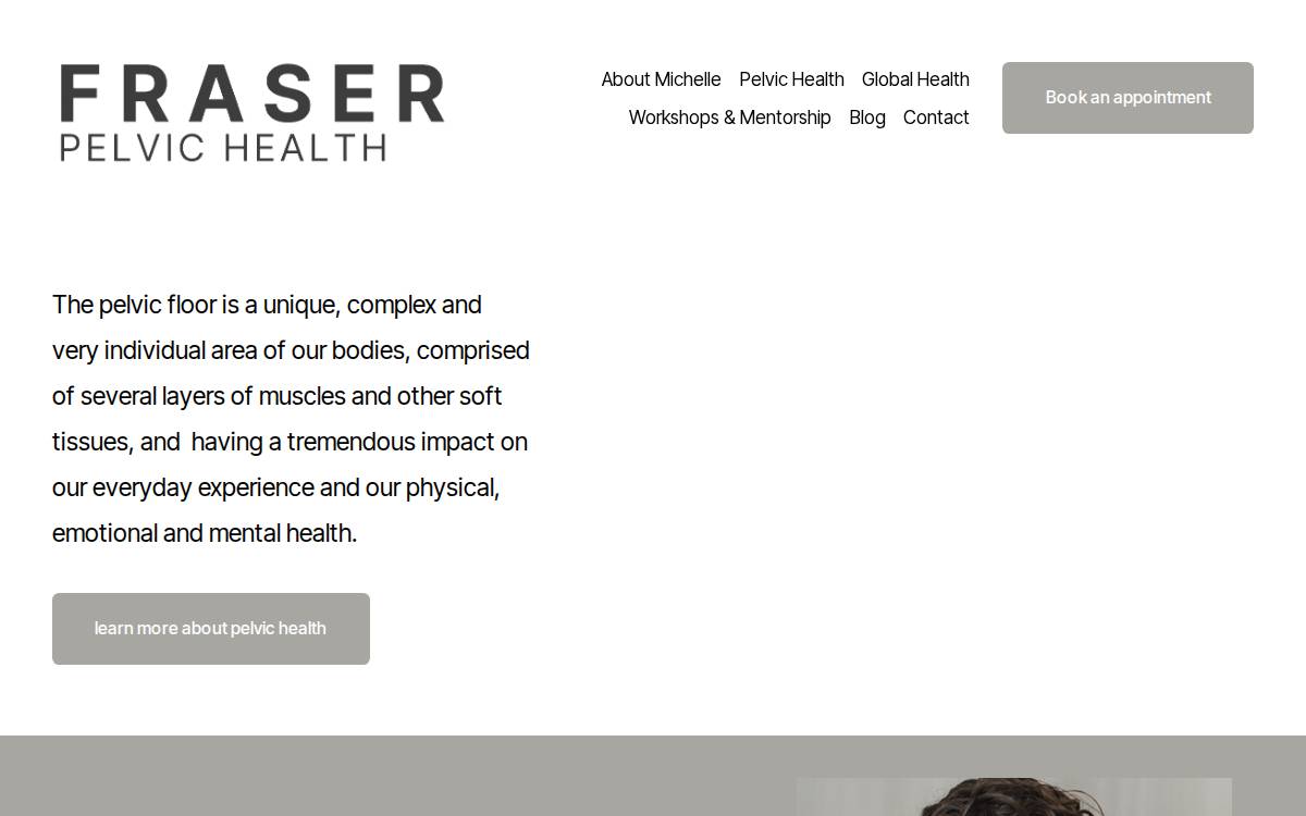 Libra Pelvic Health website preview