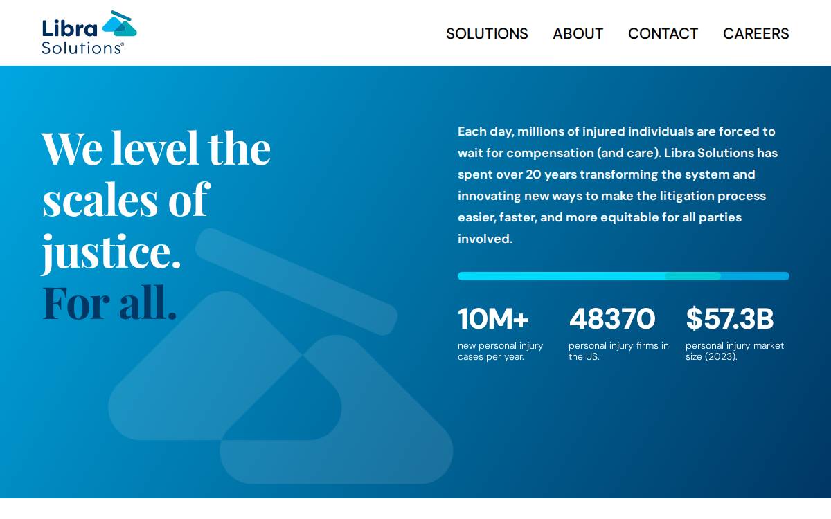 Libra Solutions website preview