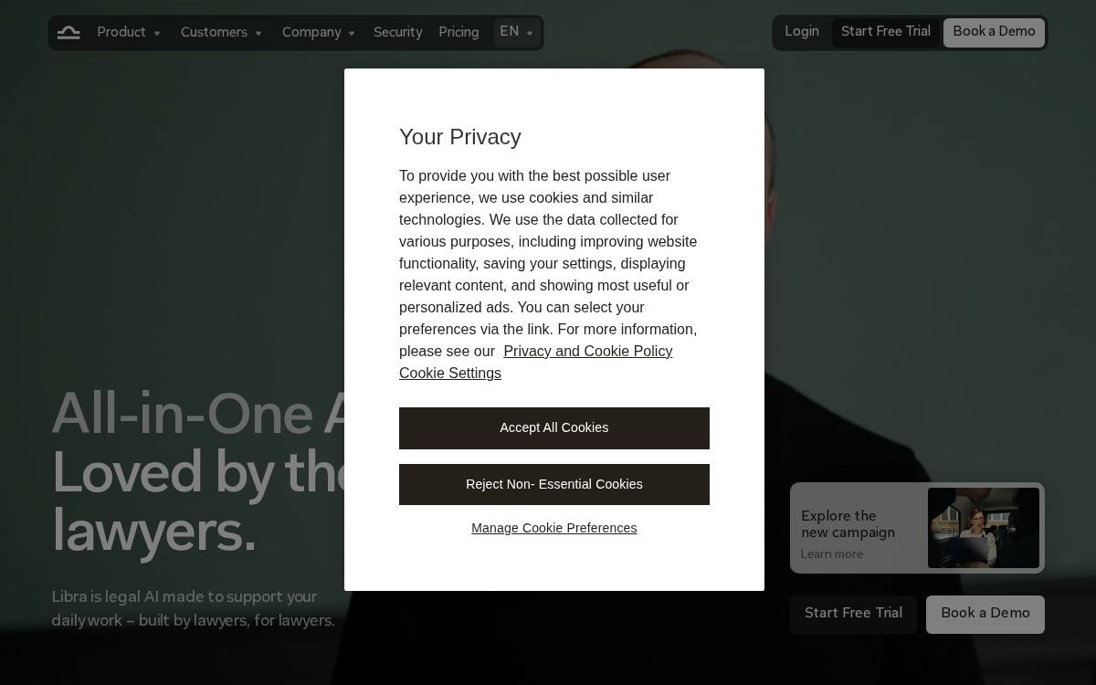 Libra website preview