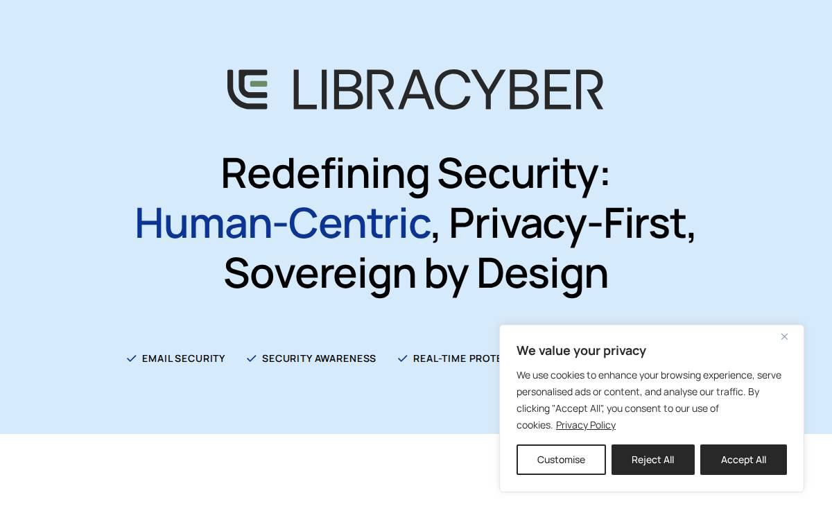 Libracyber website preview