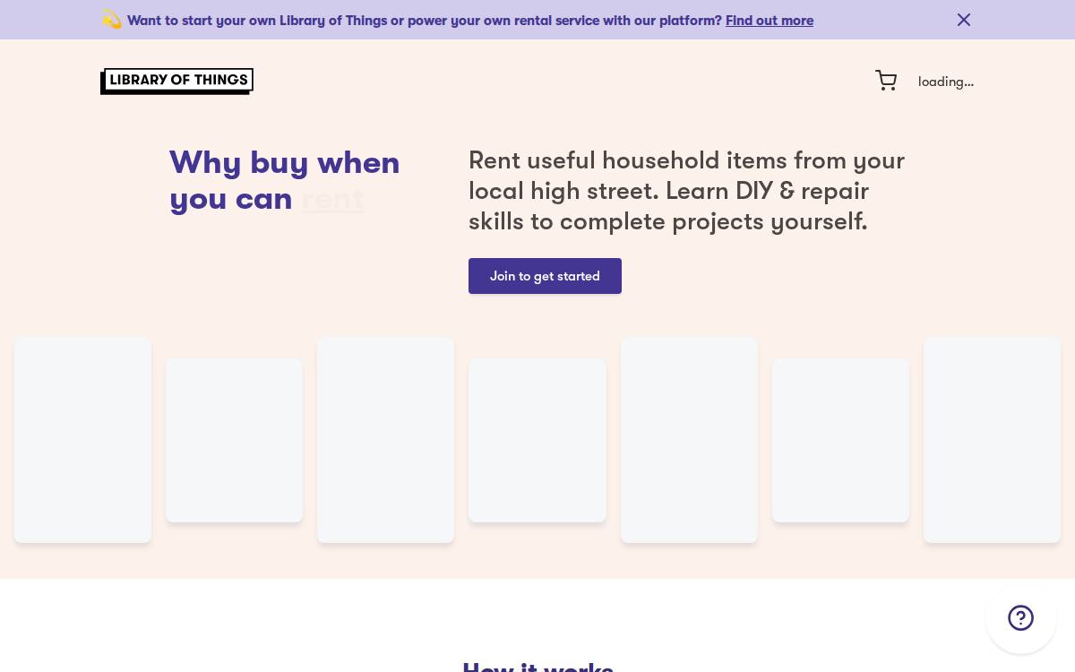 Library of Things website preview