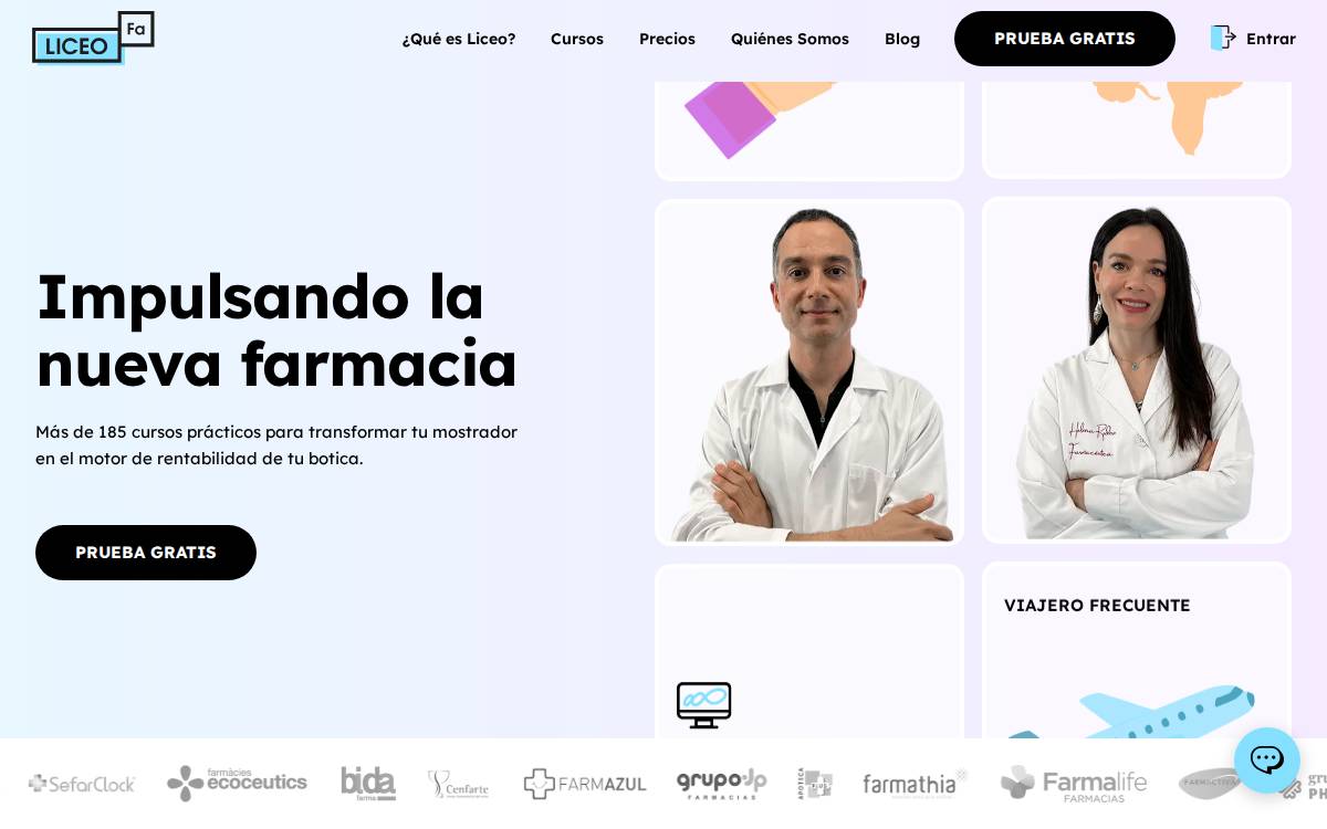 Liceo De Farmacia website preview