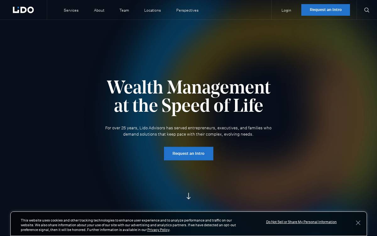 Lido Advisors website preview
