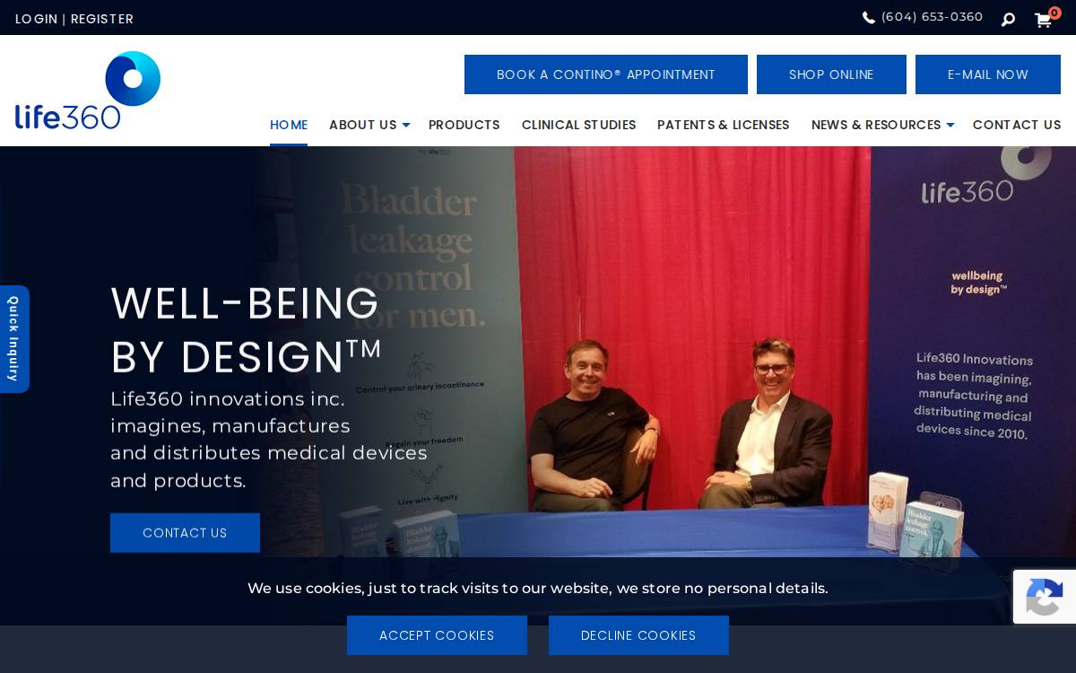Life 360 Innovations Inc. website preview