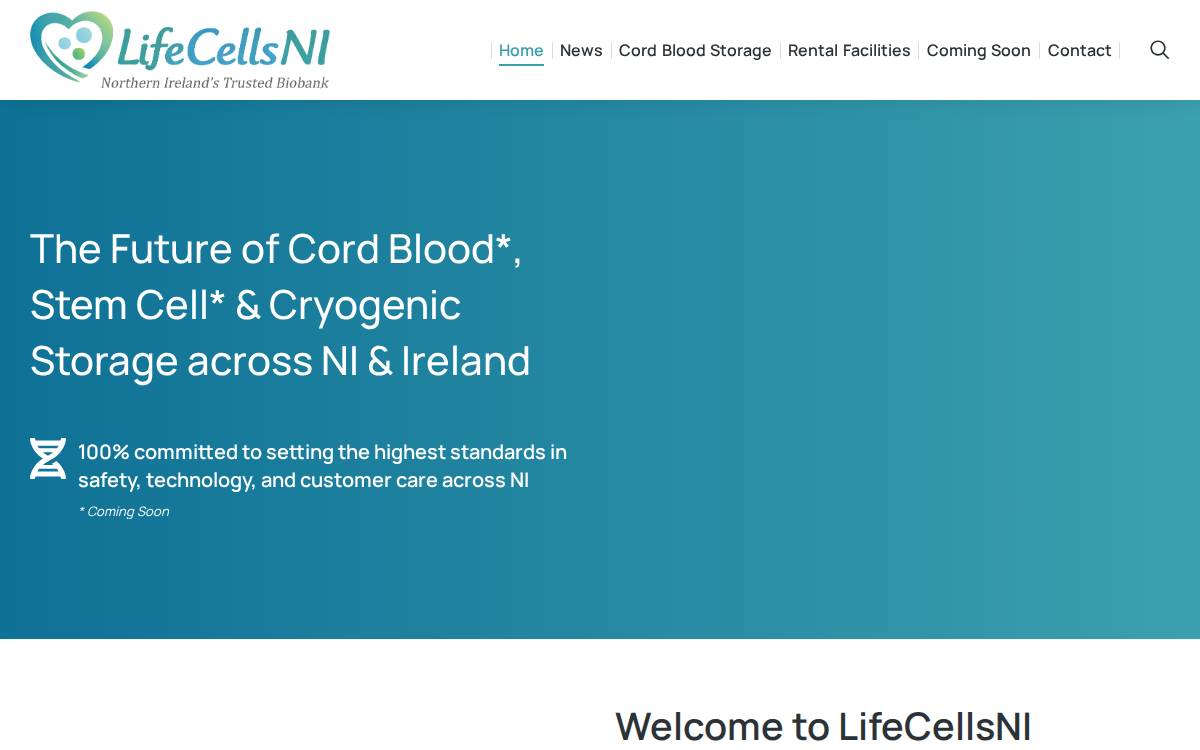 Life Cells website preview