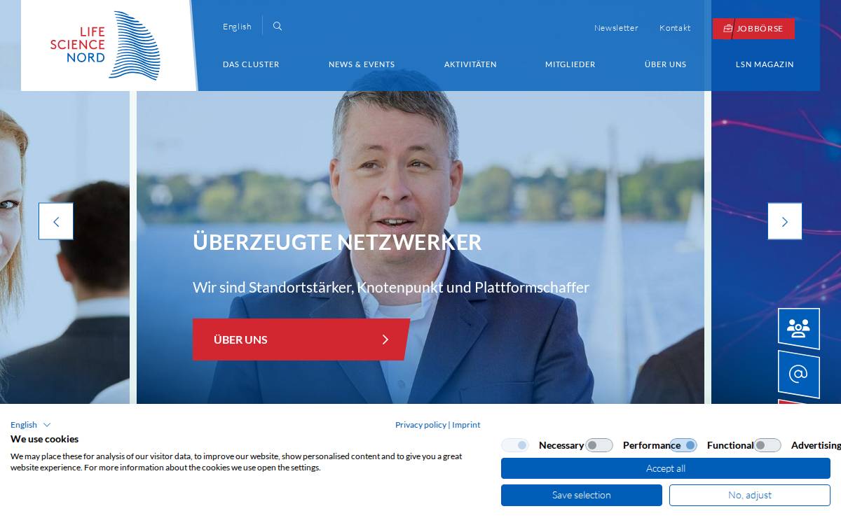 Life Science Nord website preview