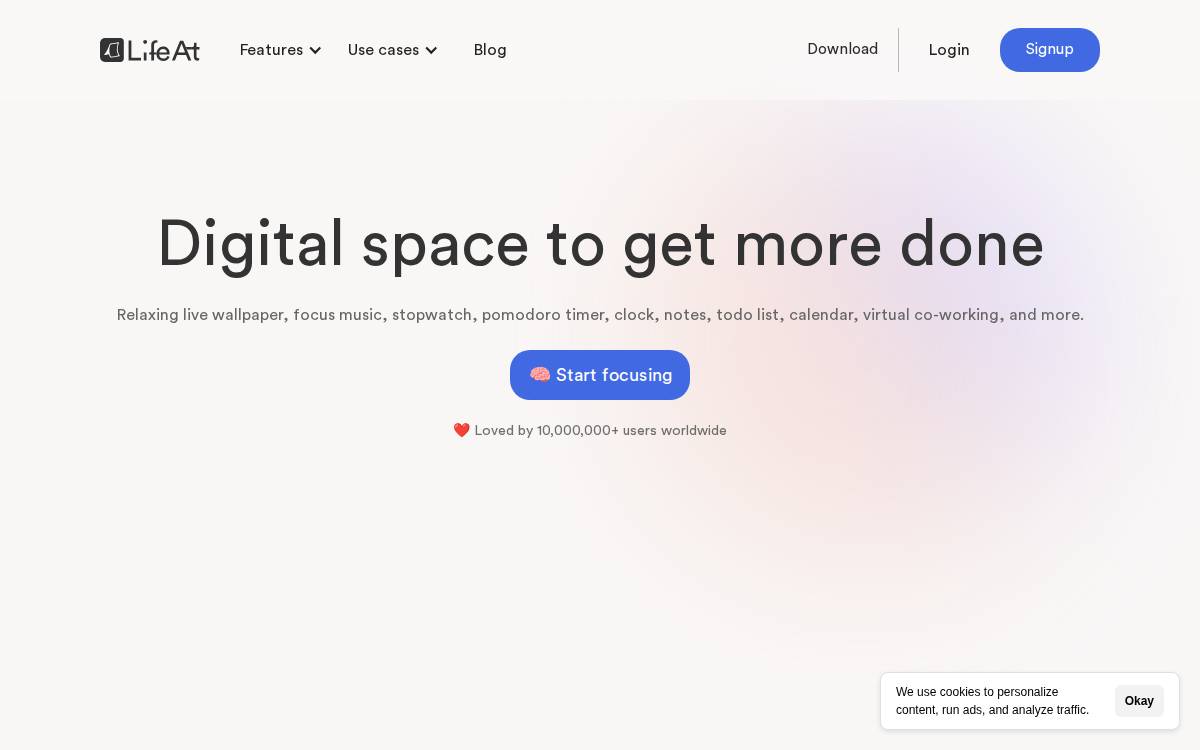 LifeAt website preview