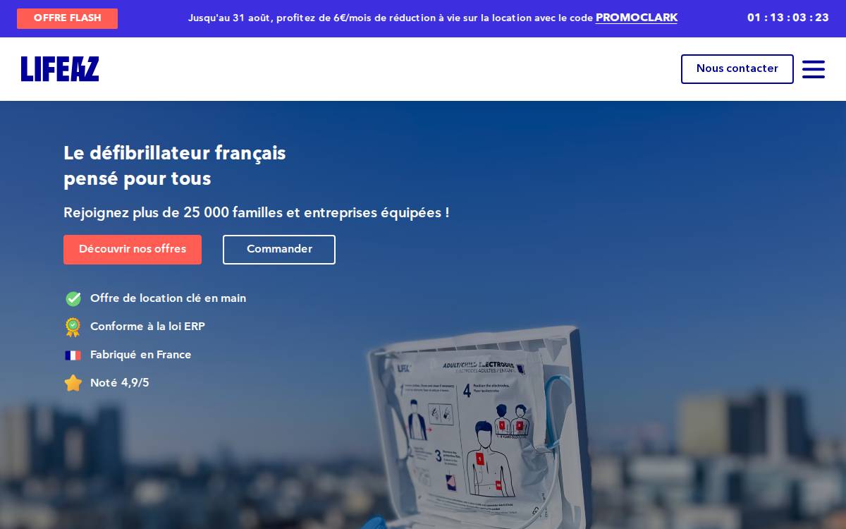Lifeaz website preview