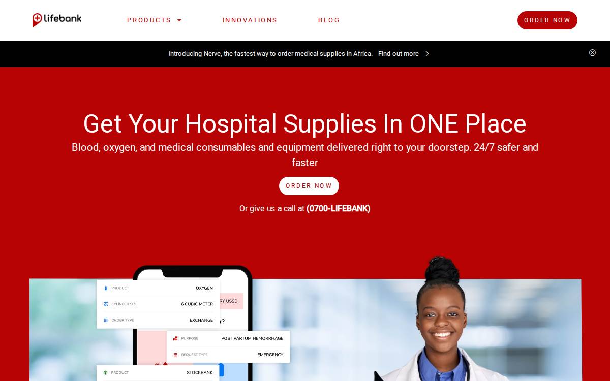 Lifebank website preview