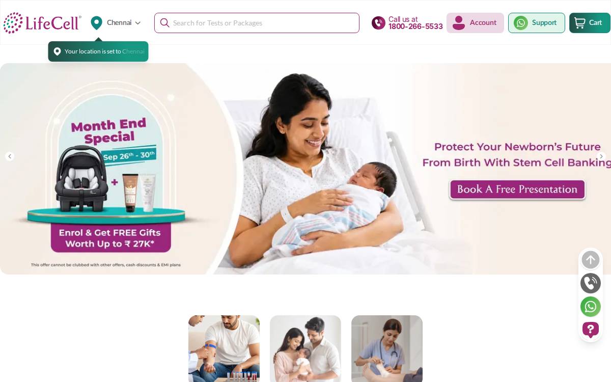 Lifecell website preview