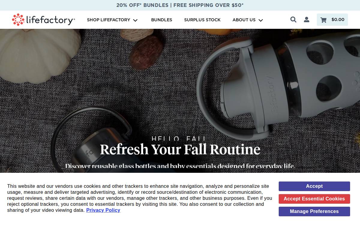 Lifefactory website preview