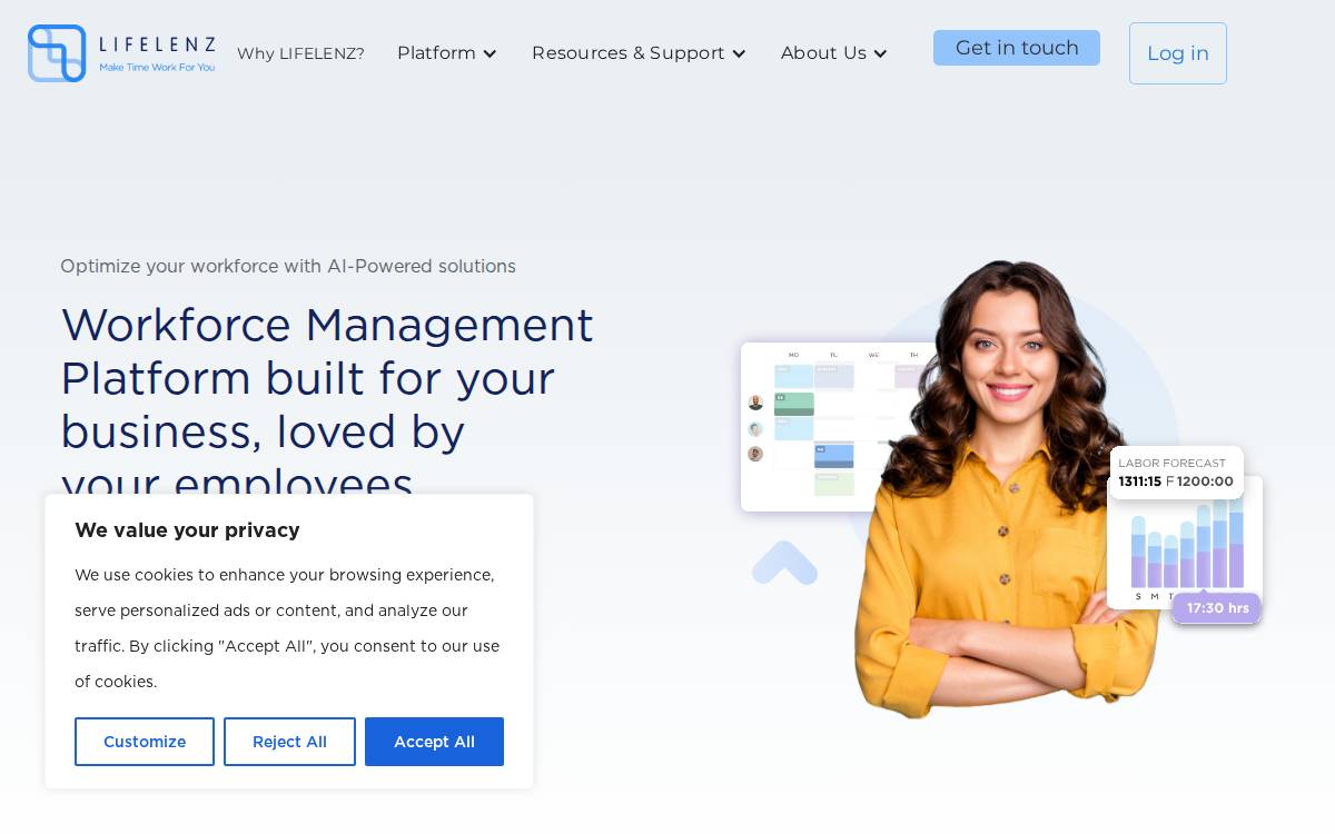 LifeLenz website preview