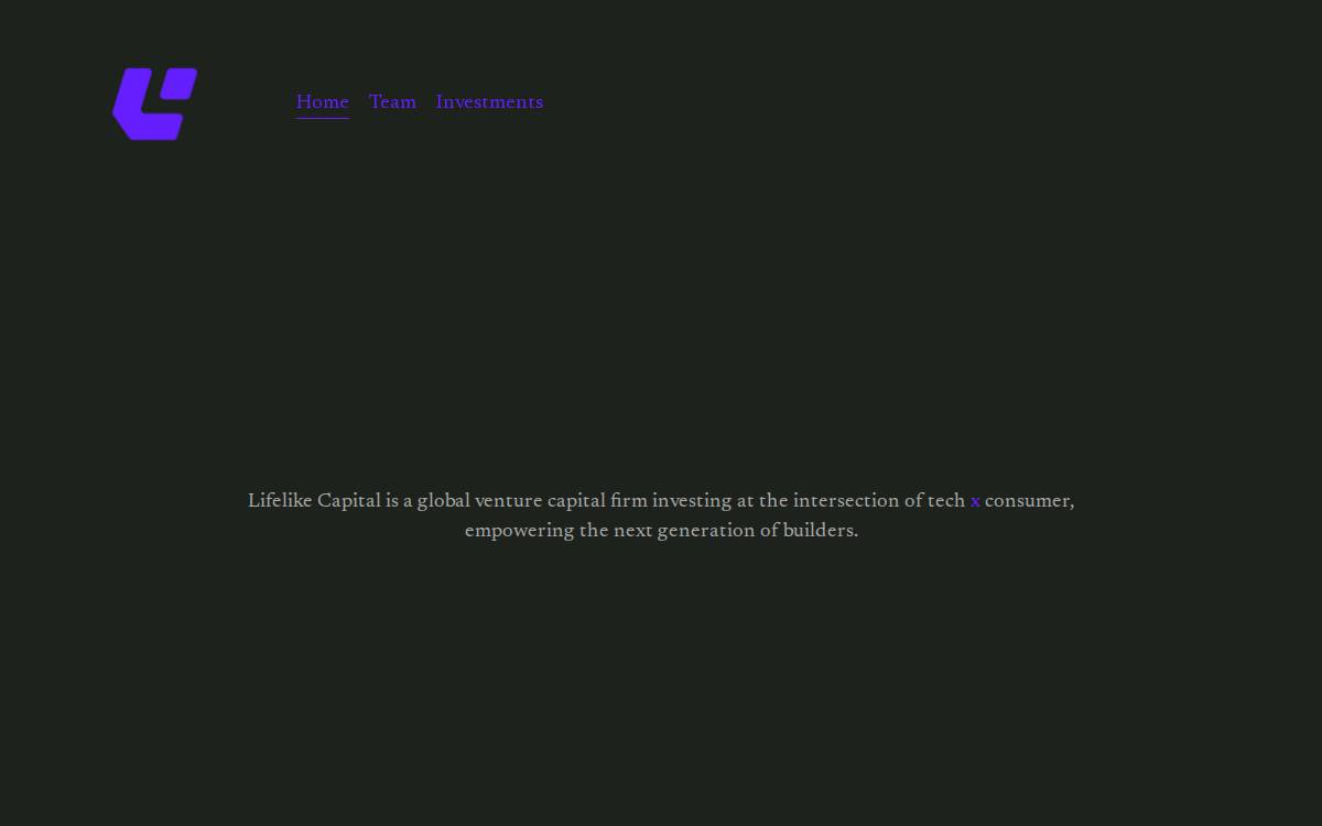 Lifelikecap website preview