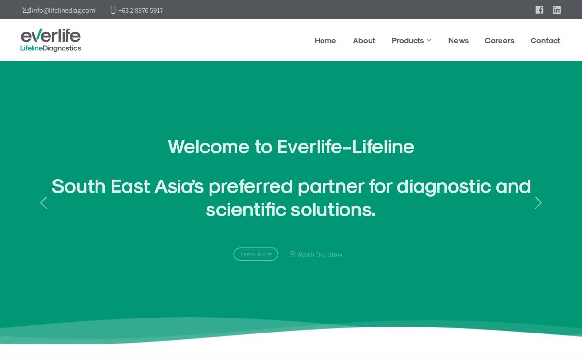 Lifeline Diagnostics website preview