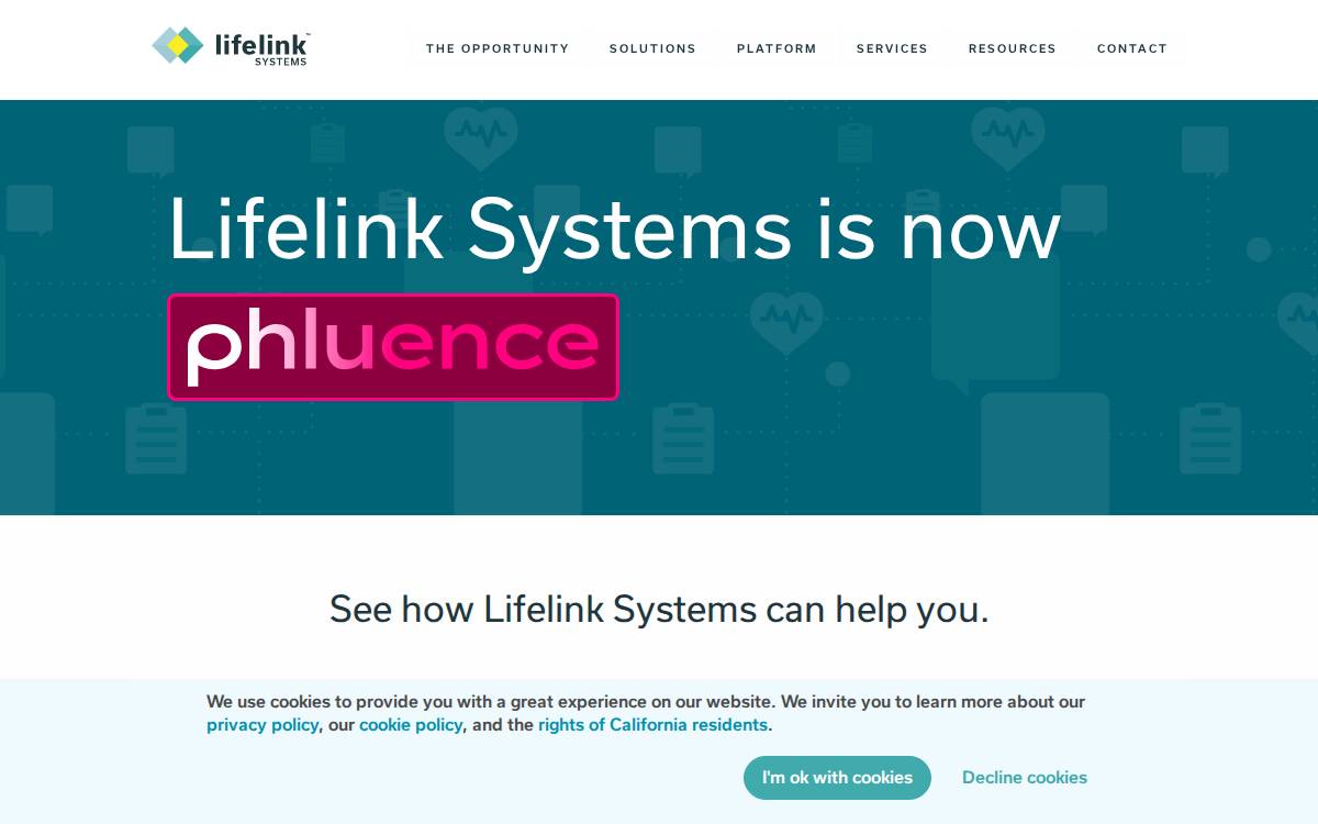Lifelink Systems website preview