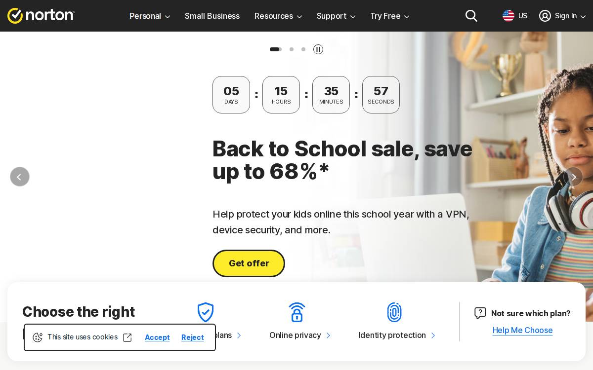 LifeLock, Inc. website preview