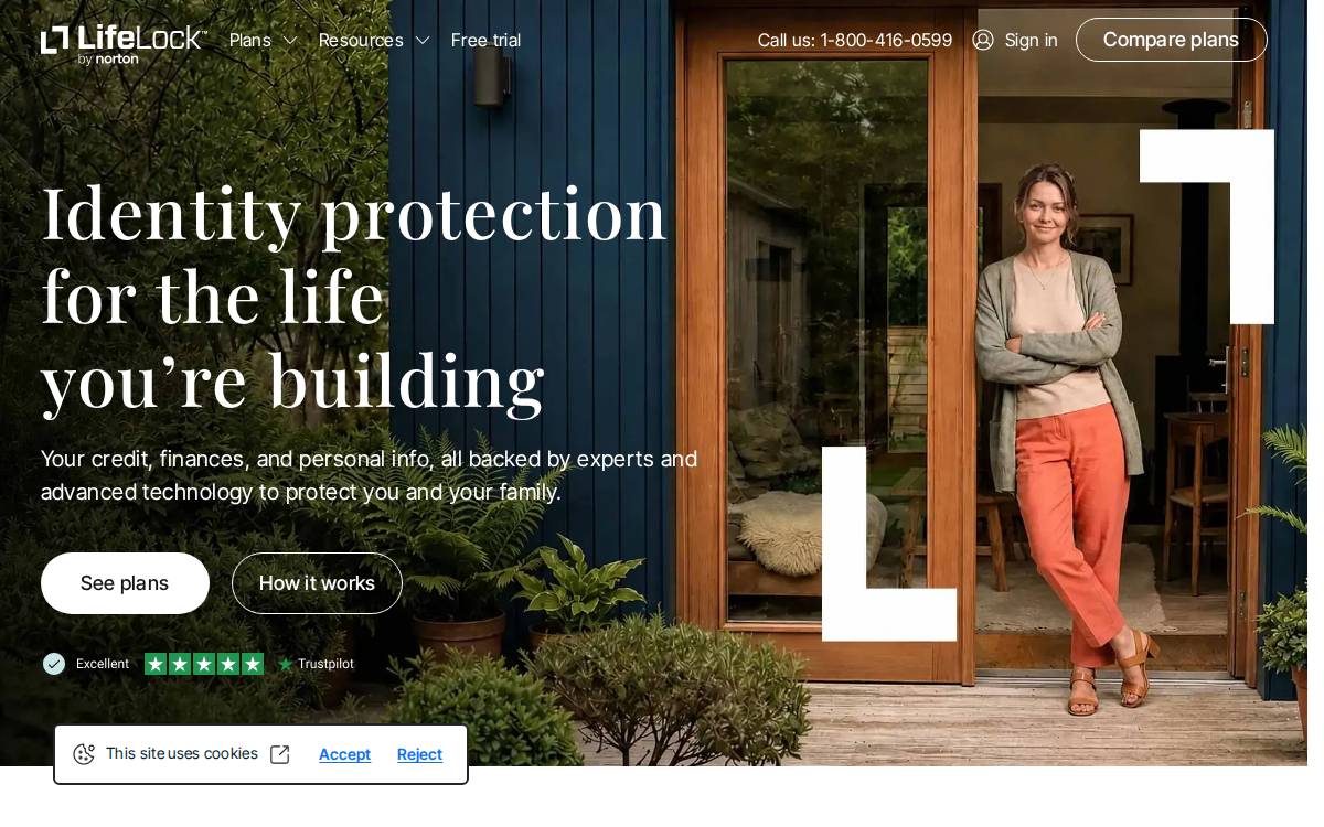 Lifelock website preview