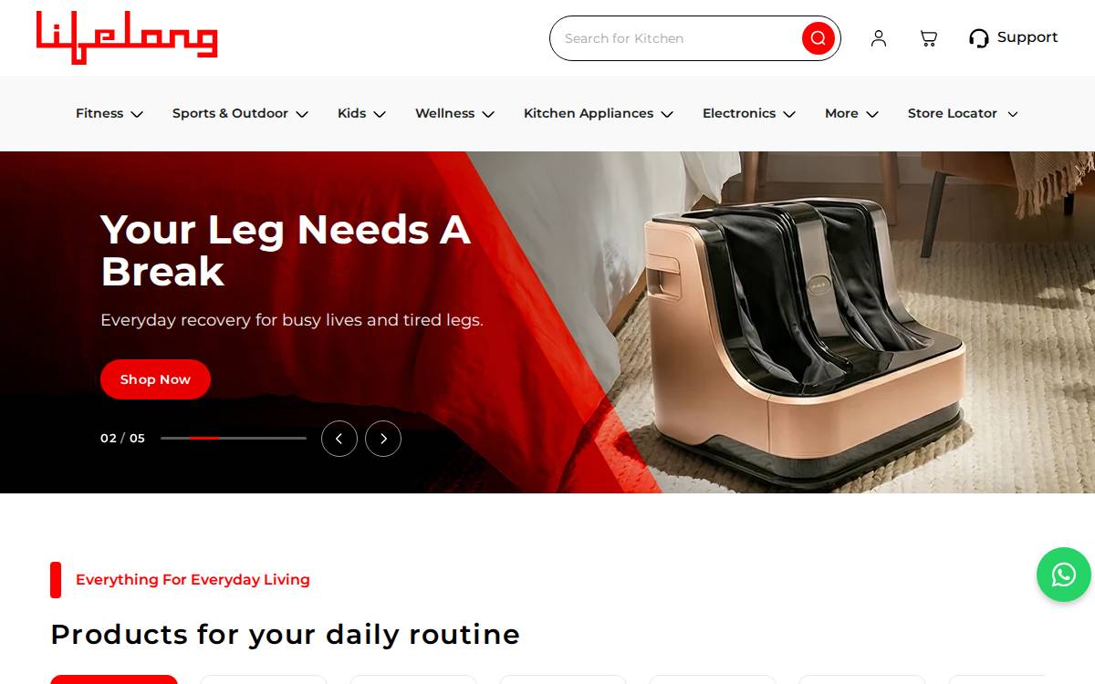 Lifelong website preview