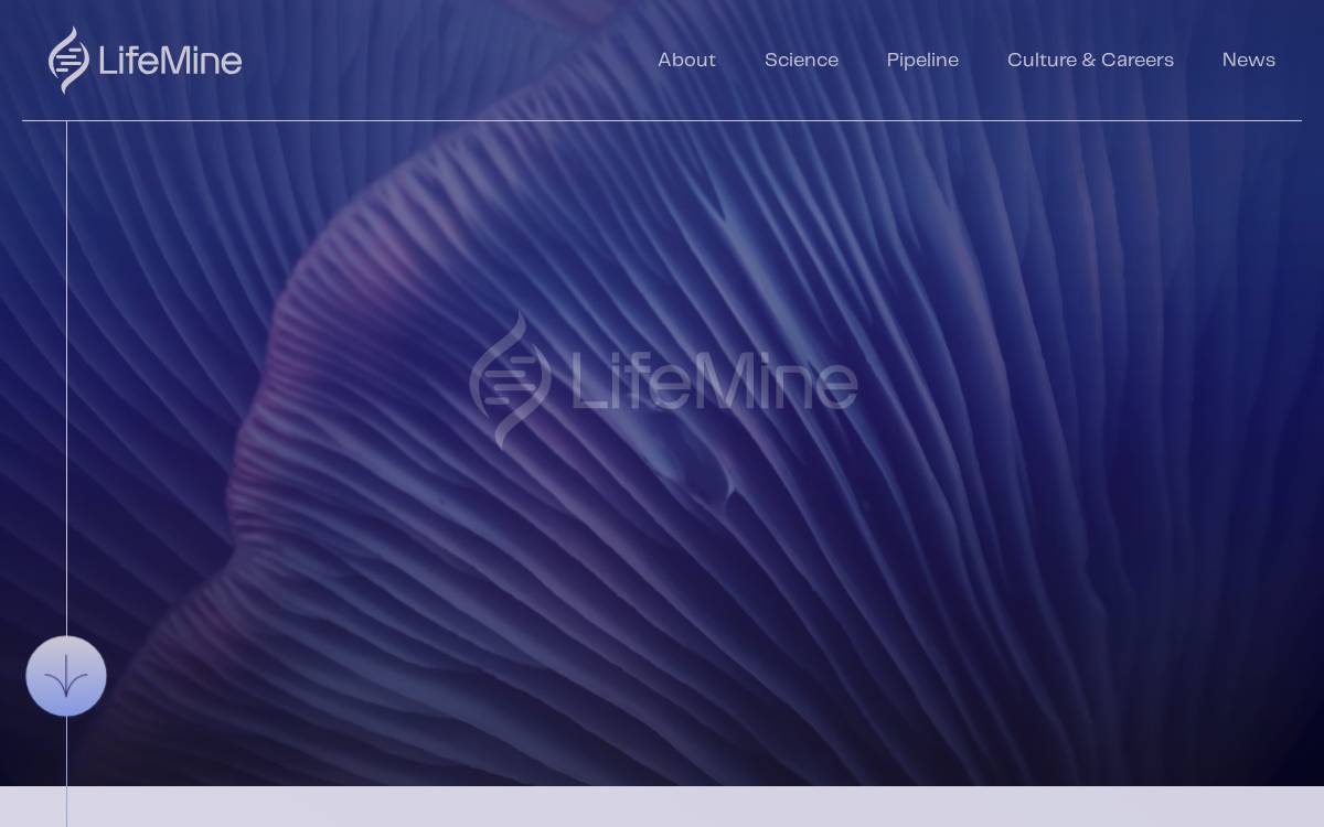 LifeMine Therapeutics website preview