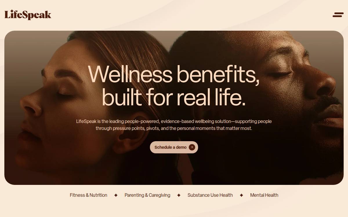 Lifespeak Inc. website preview