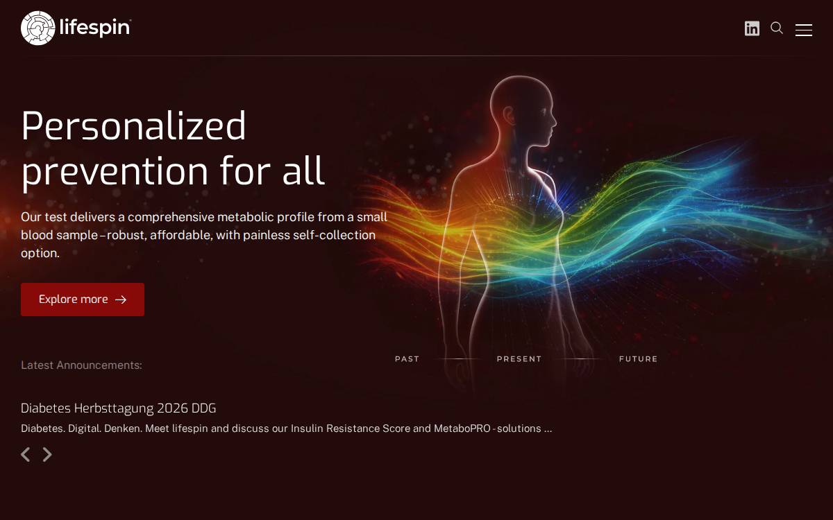 Lifespin website preview