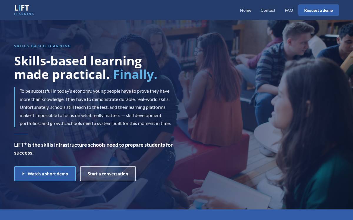 LiFT Learning website preview