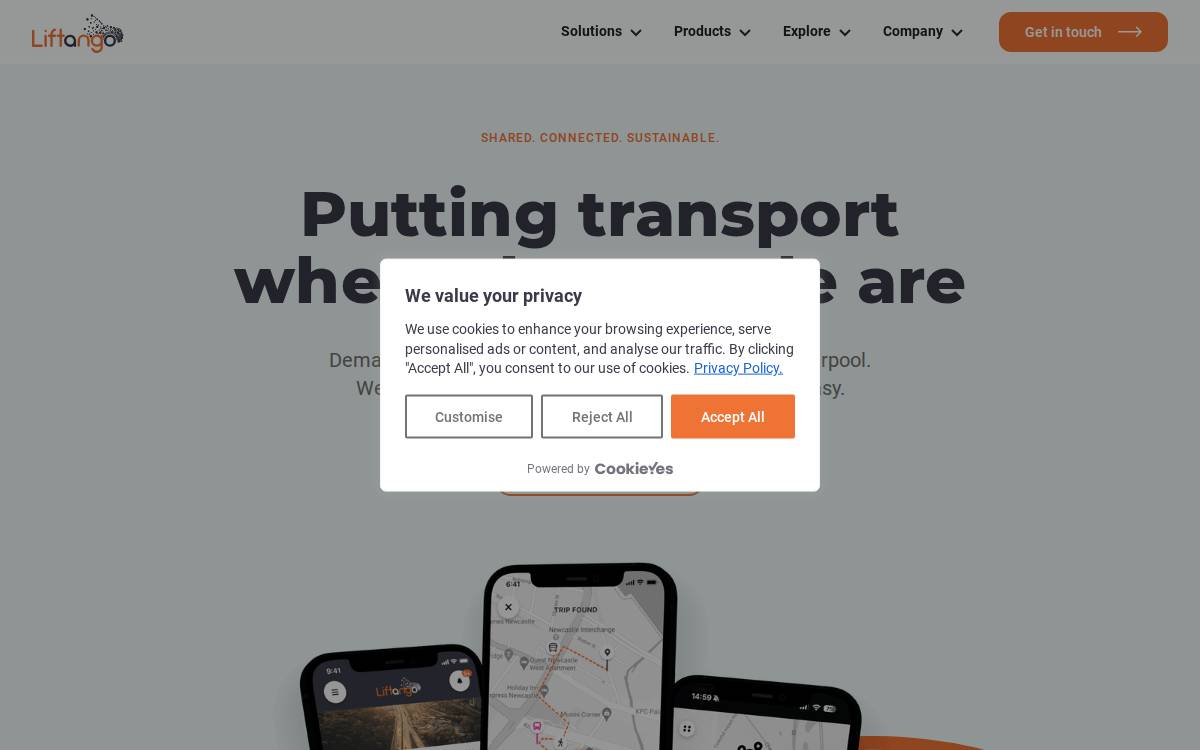 Liftango website preview