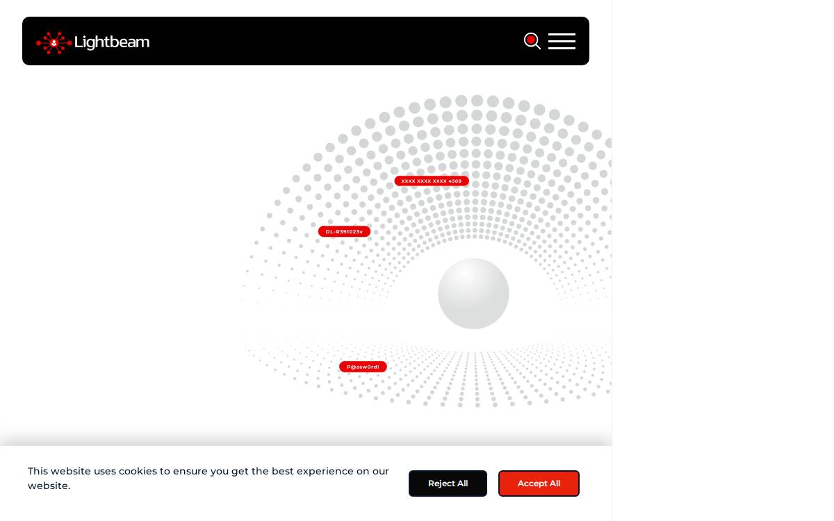 Lightbeam AI website preview