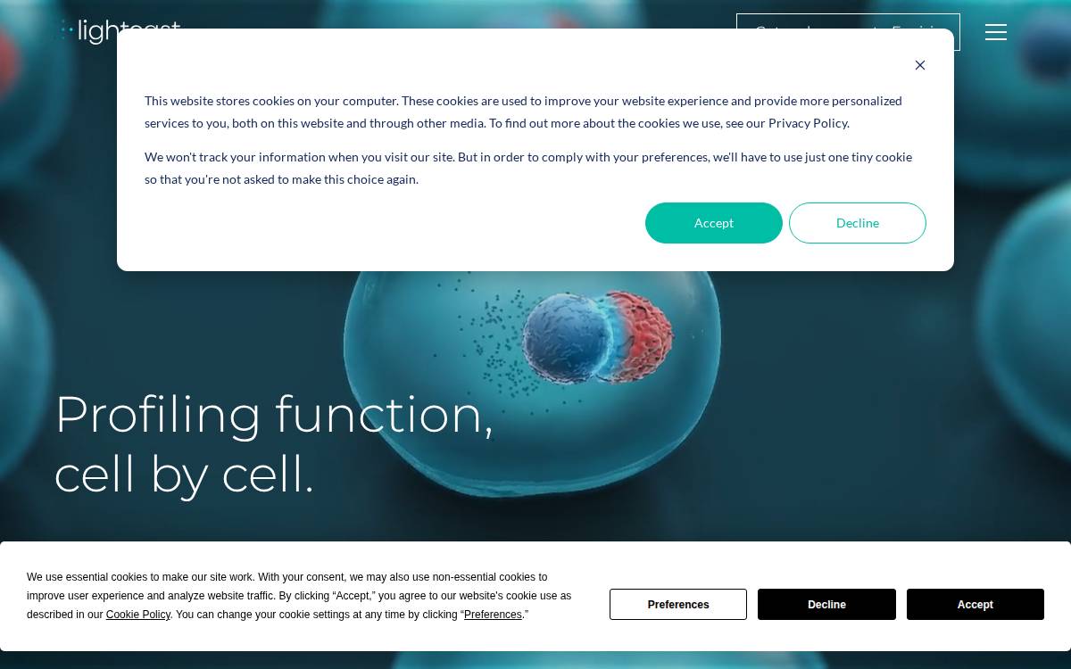 Lightcast Discovery website preview
