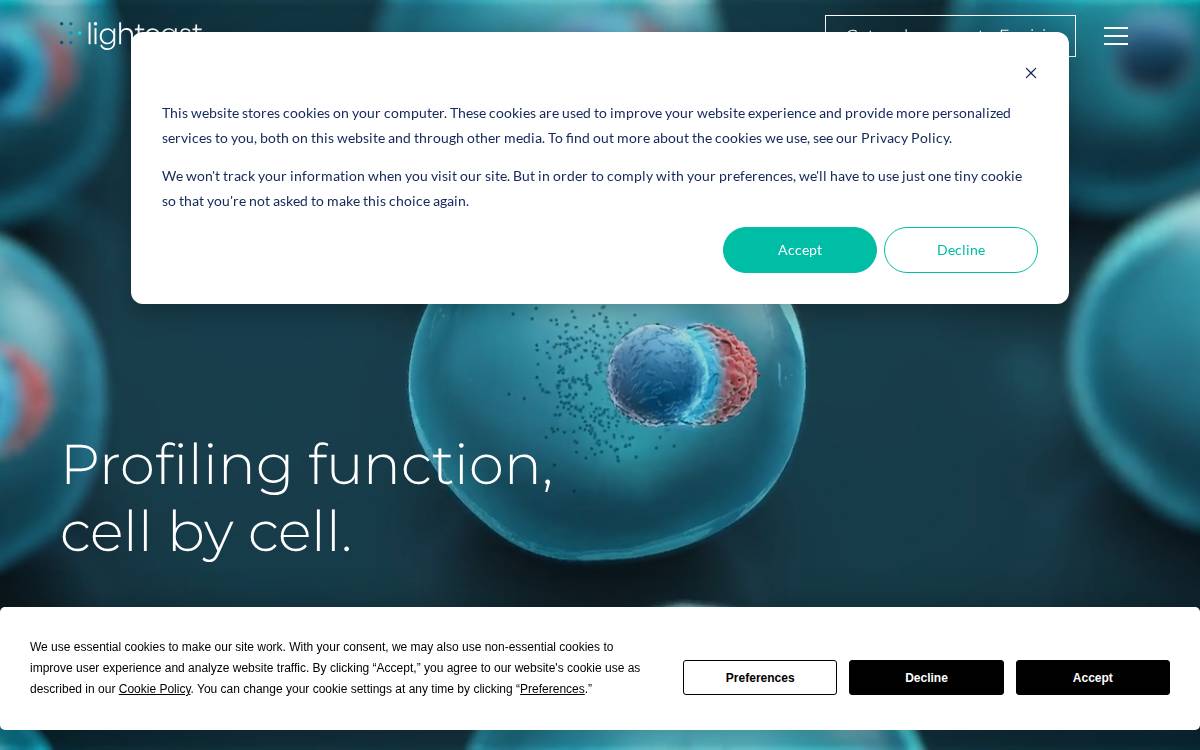 Lightcast website preview