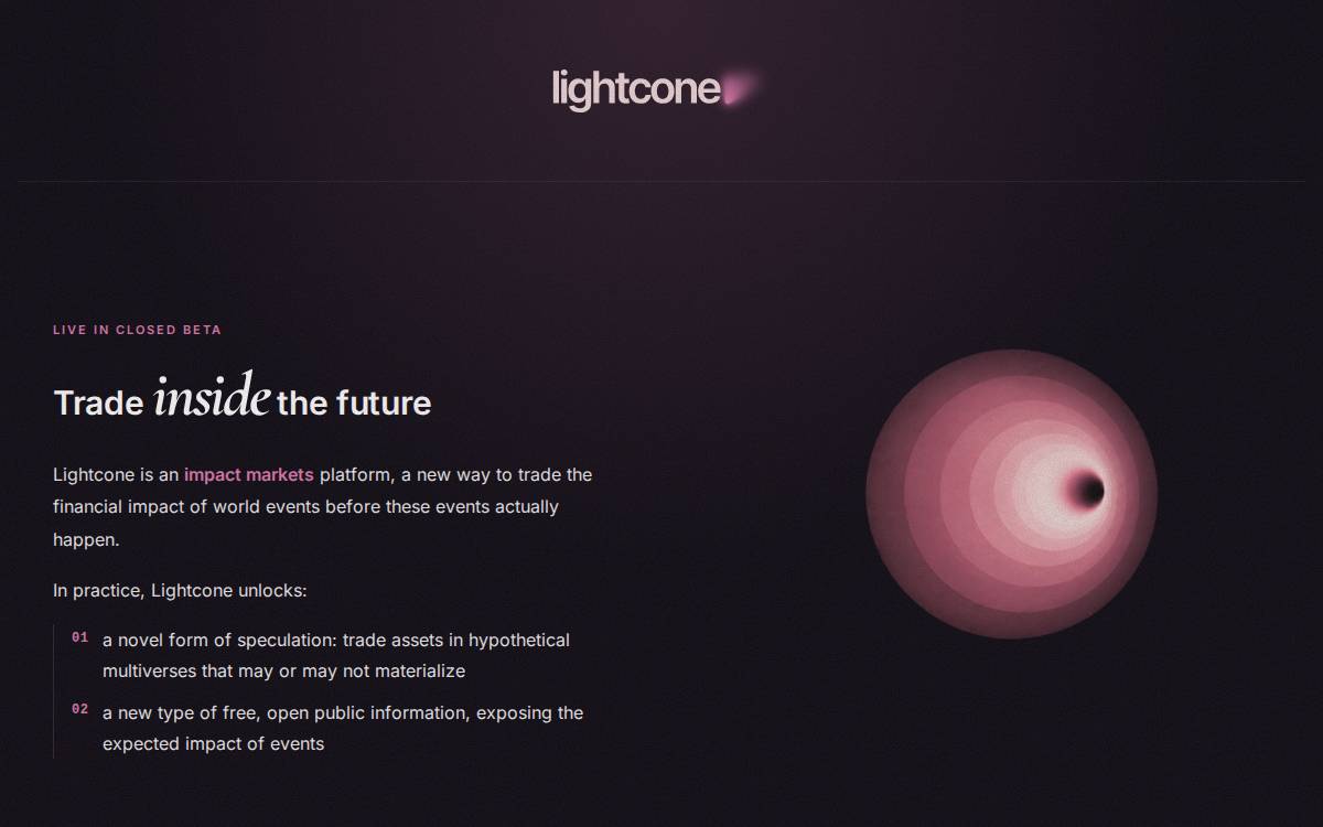Lightcone Private website preview