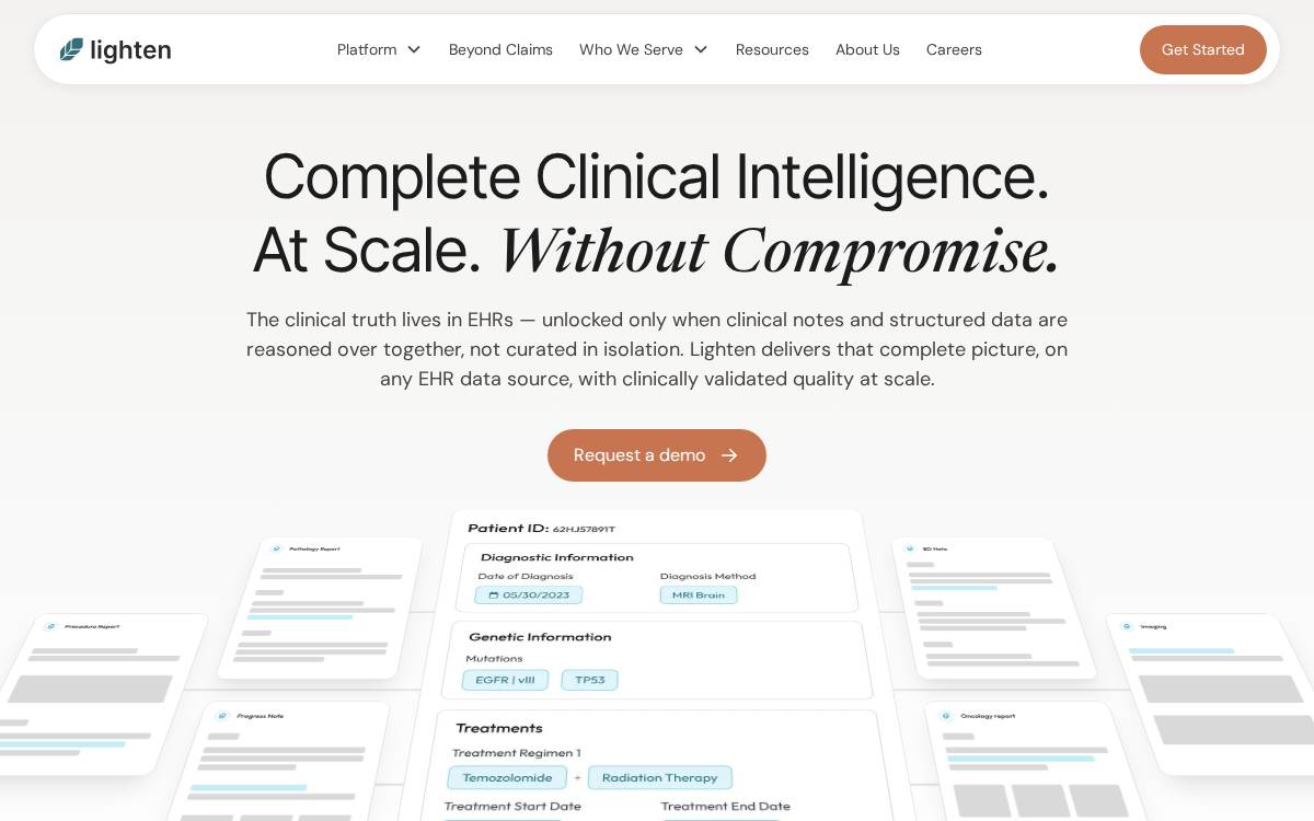 Lighten website preview