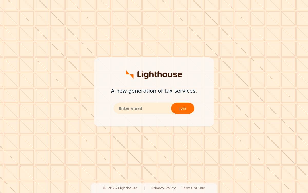 Lighthouse / Lighthouse AI-enabled tax filing services website preview