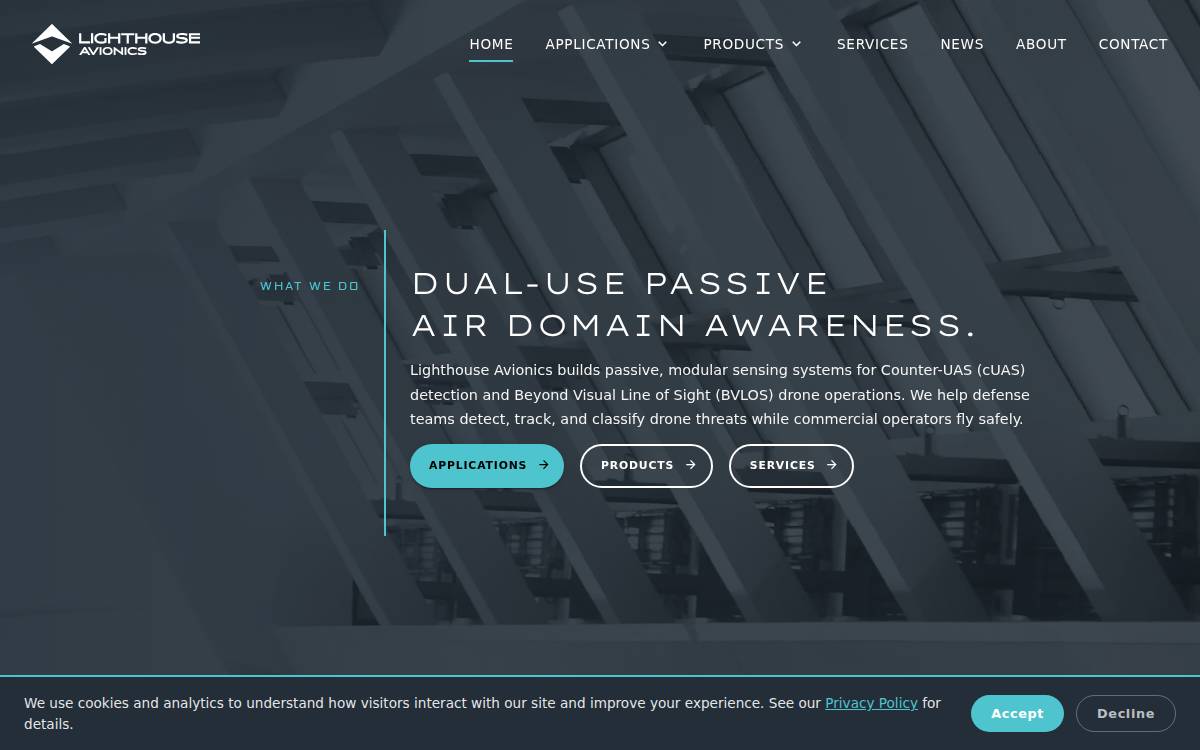 Lighthouseavionics website preview