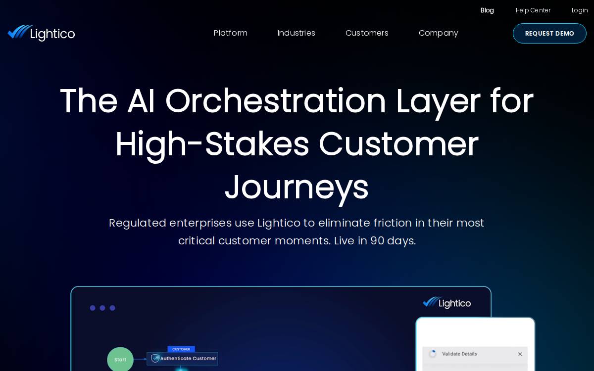 Lightico website preview
