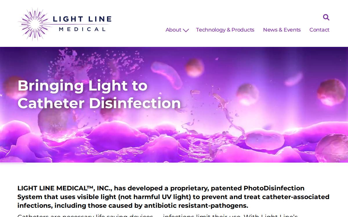 Lightlinemedical website preview