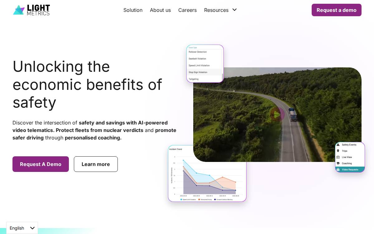 LightMetrics website preview