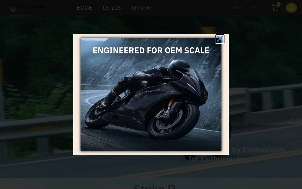 Lightning Motors website preview