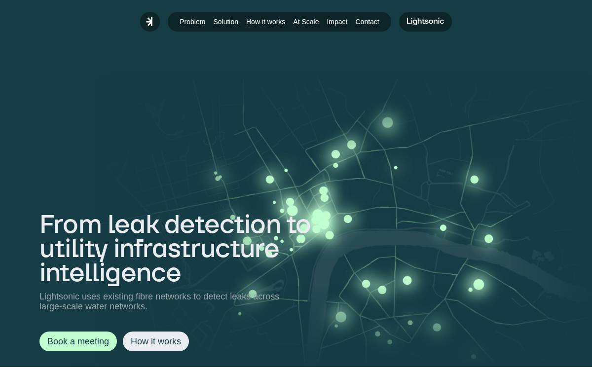 Lightsonic website preview