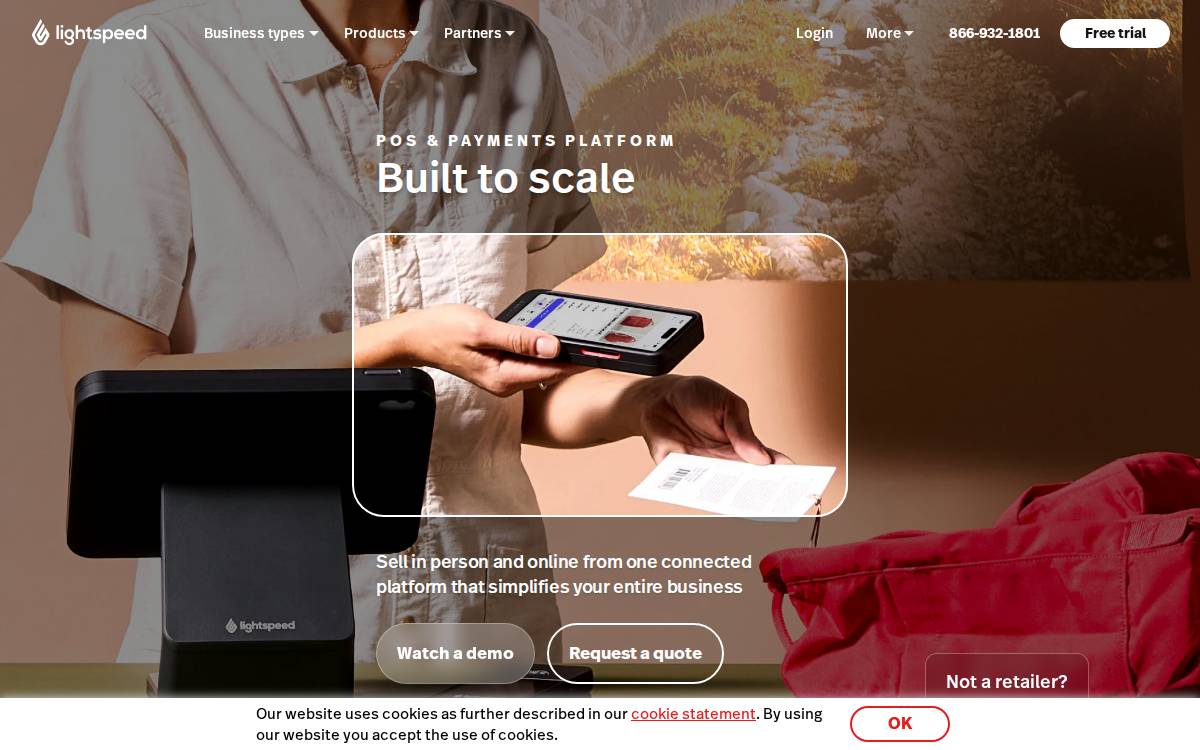 Lightspeed website preview
