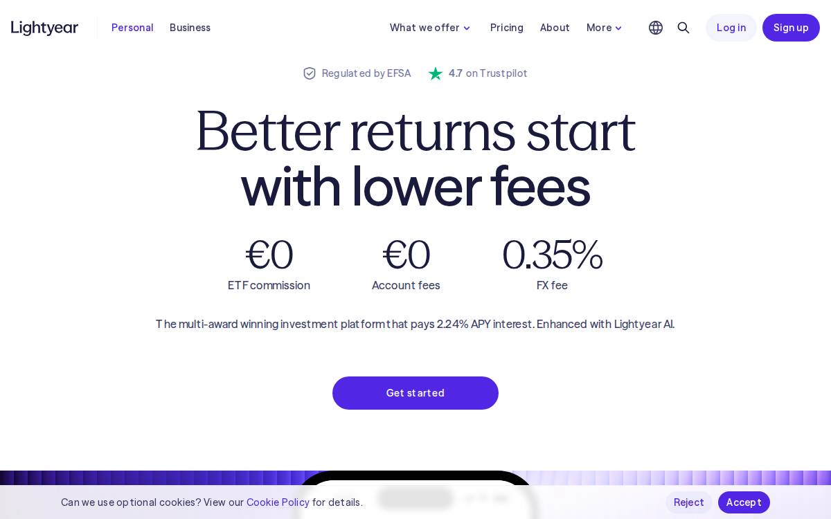 Lightyear website preview