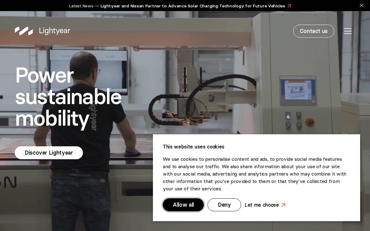 Lightyear website preview