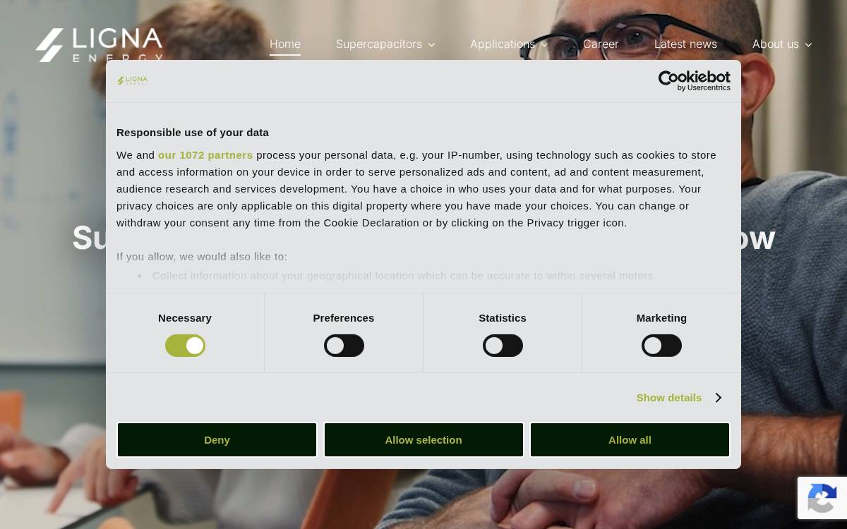 Ligna Energy website preview