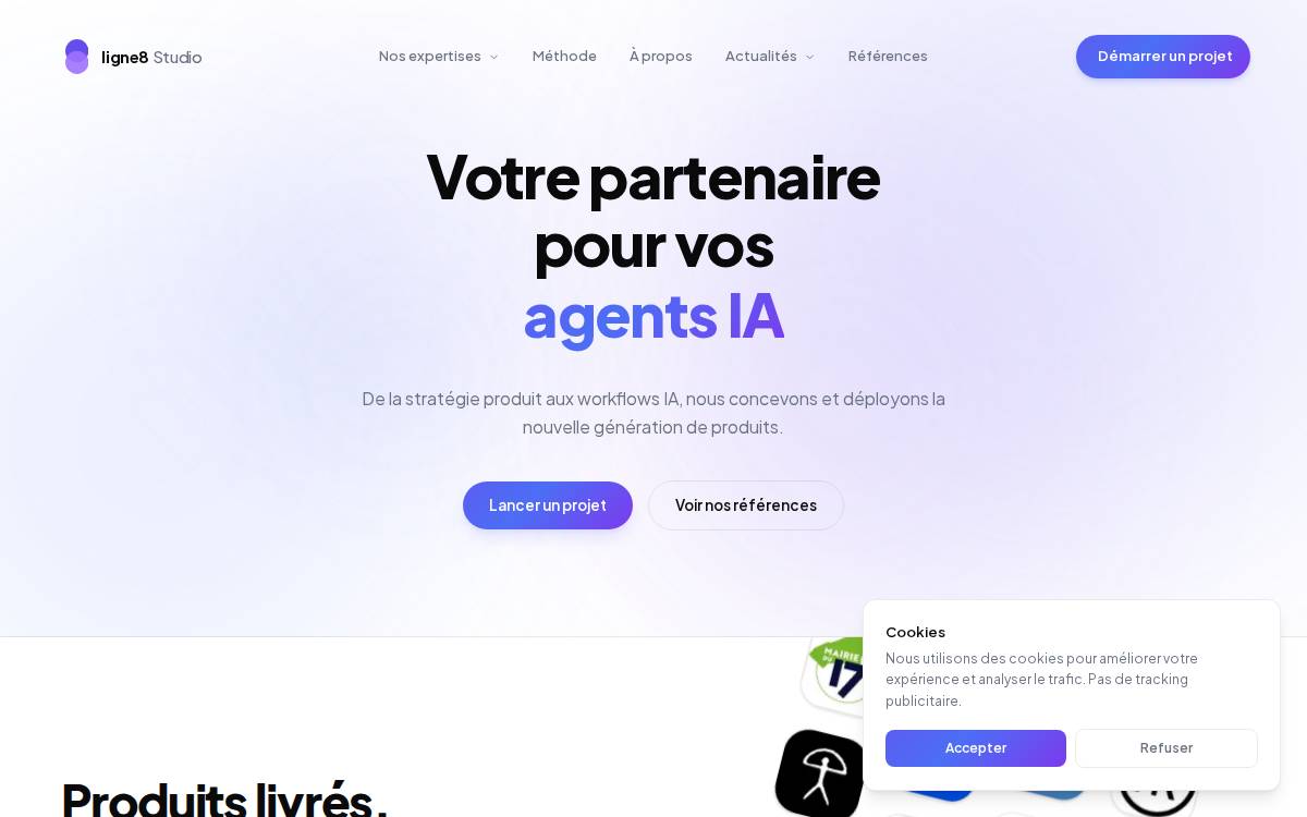 Ligne8 website preview