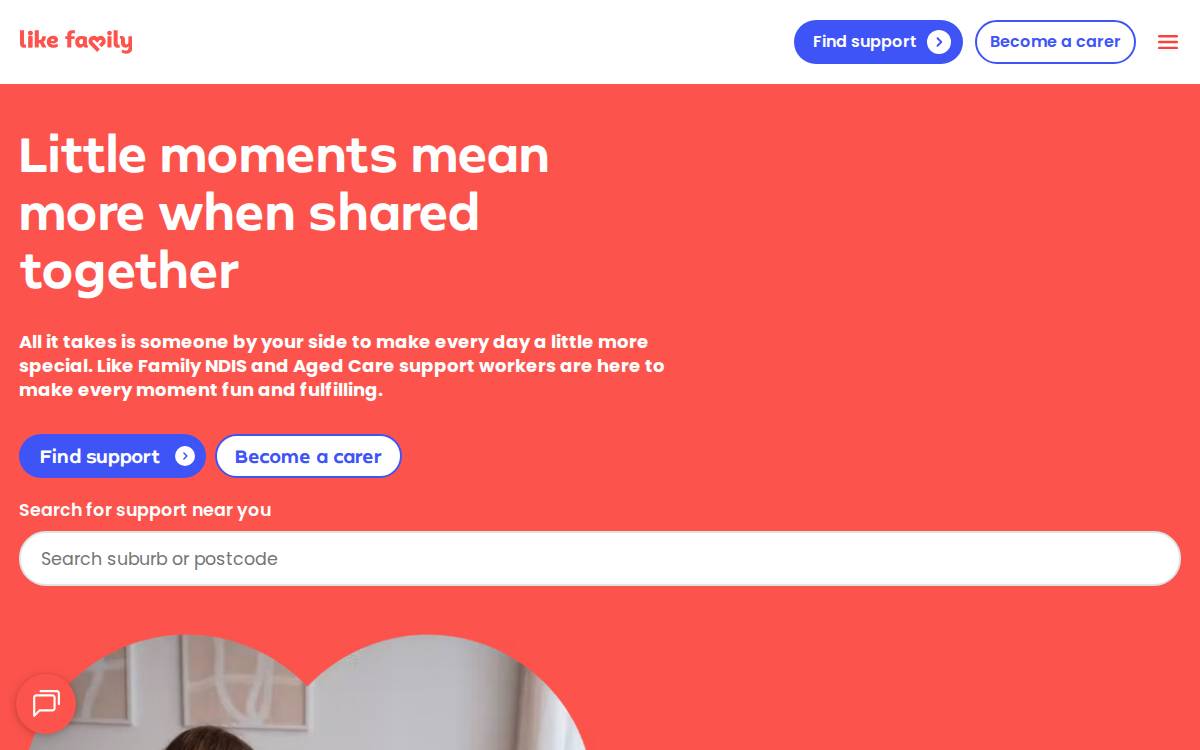 Like Family website preview