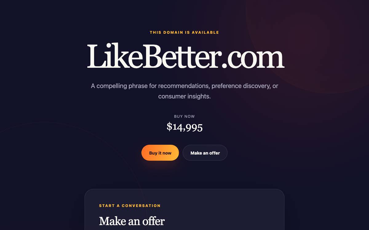 Likebetter website preview